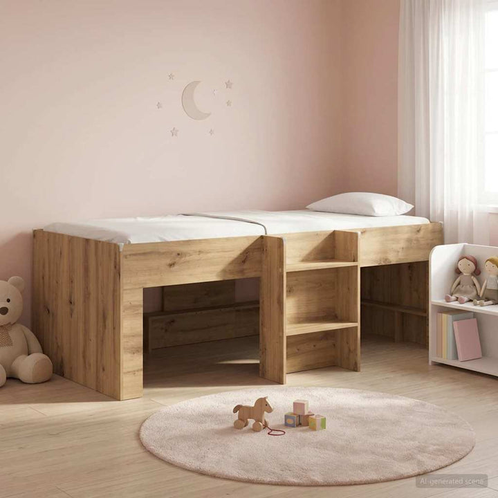 Børns høje sengestel 2 pcs Artisan-eg 193 x 96,1 x 68,5 cm