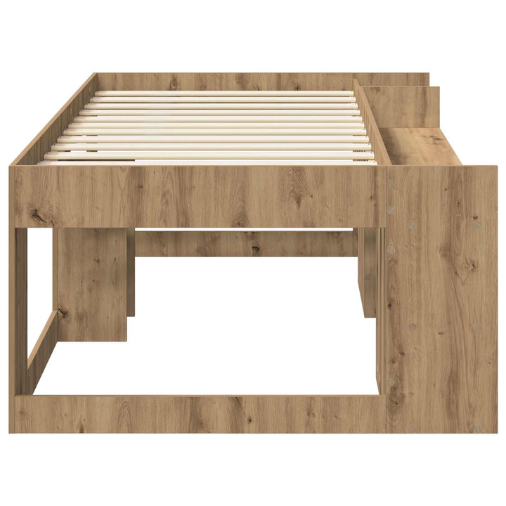 Børneseng med opbevaring Artisan-eg 80 x 200 cm Konstrueret træ