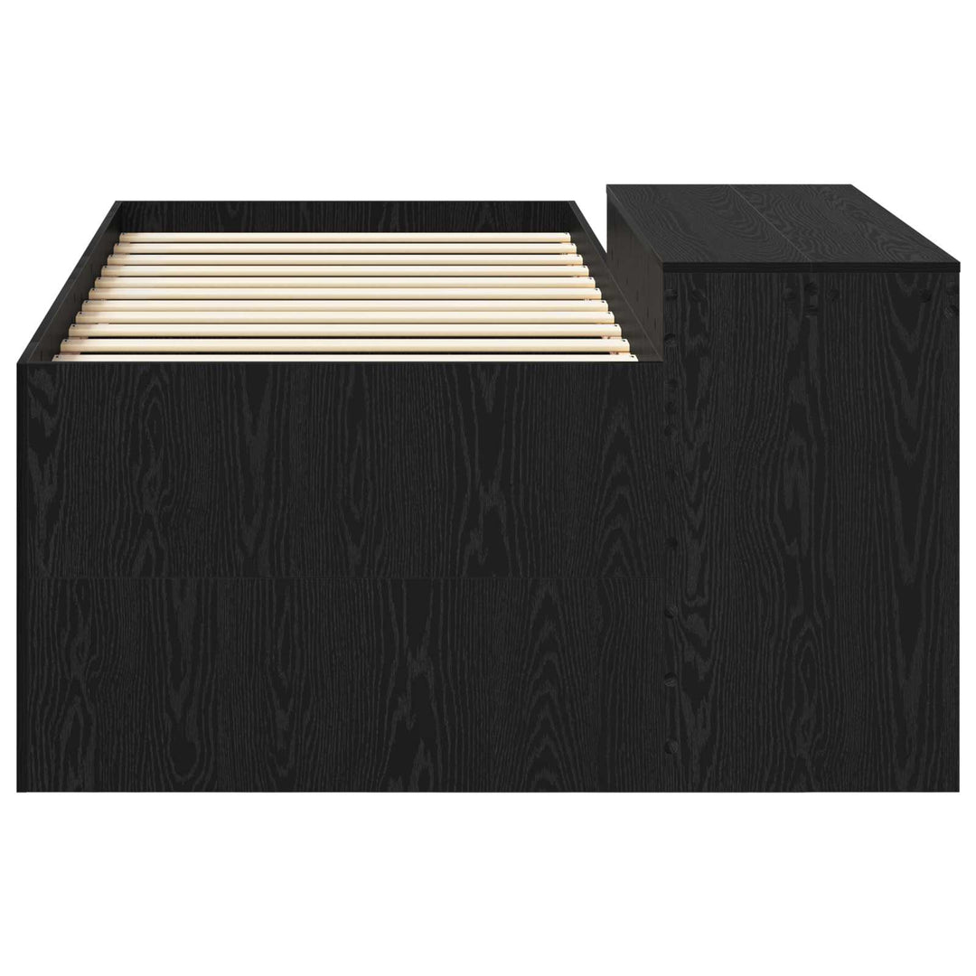 Børneseng med skrivebord Sort 98,5 x 200 cm Konstrueret træ