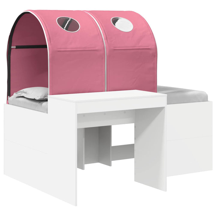 Seng med Tunnel 3 stk. Artisian Eg og Pink Konstrueret træ