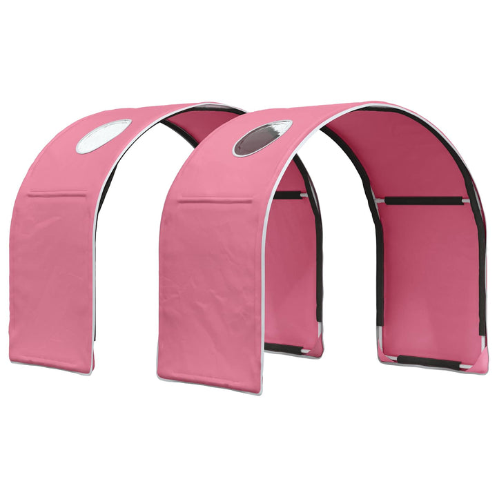 Seng med Tunnel 3 stk. Artisian Eg og Pink Konstrueret træ