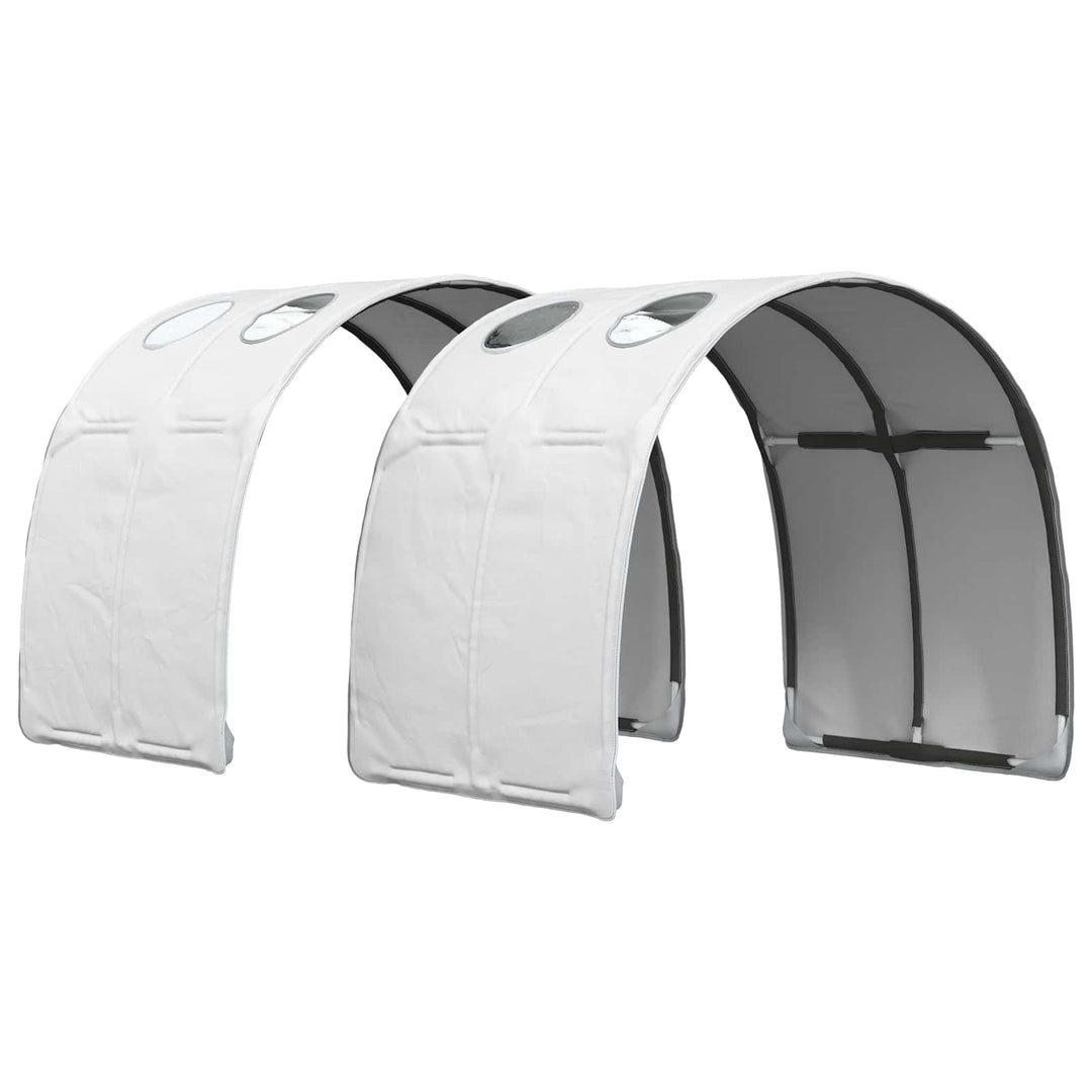 Sengestel med Tunnel 3 stk. Sonoma-eg og hvid Konstrueret træ