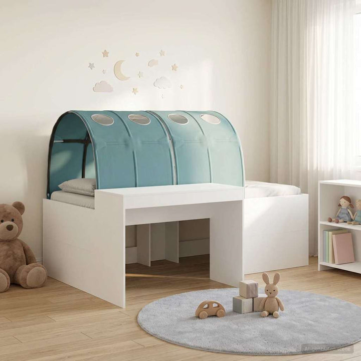 Seng med Tunnel 4 pcs Artisian Eg og Lyseblå Konstrueret træ