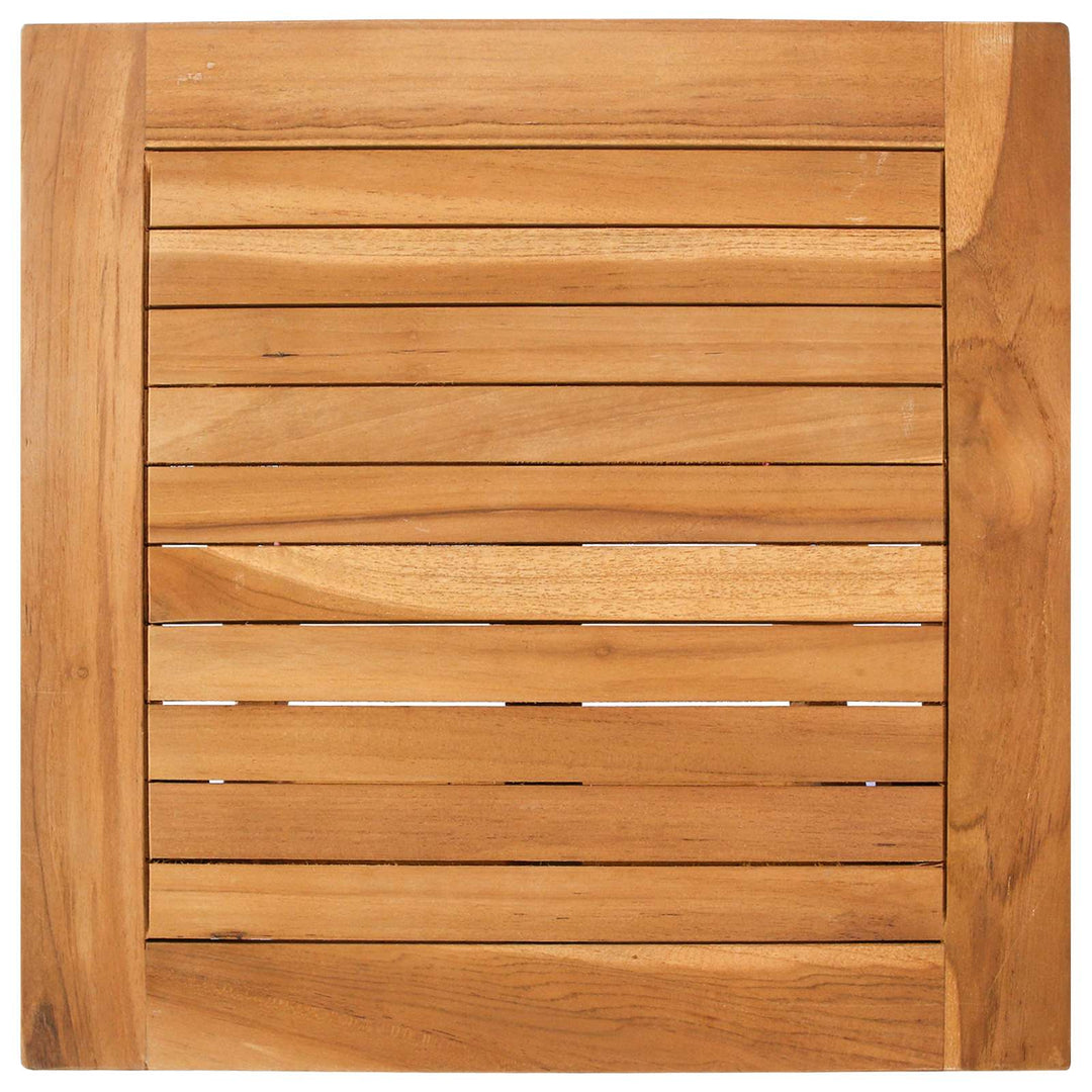 Solstol 2 pcs Brun Massiv Teaktræ