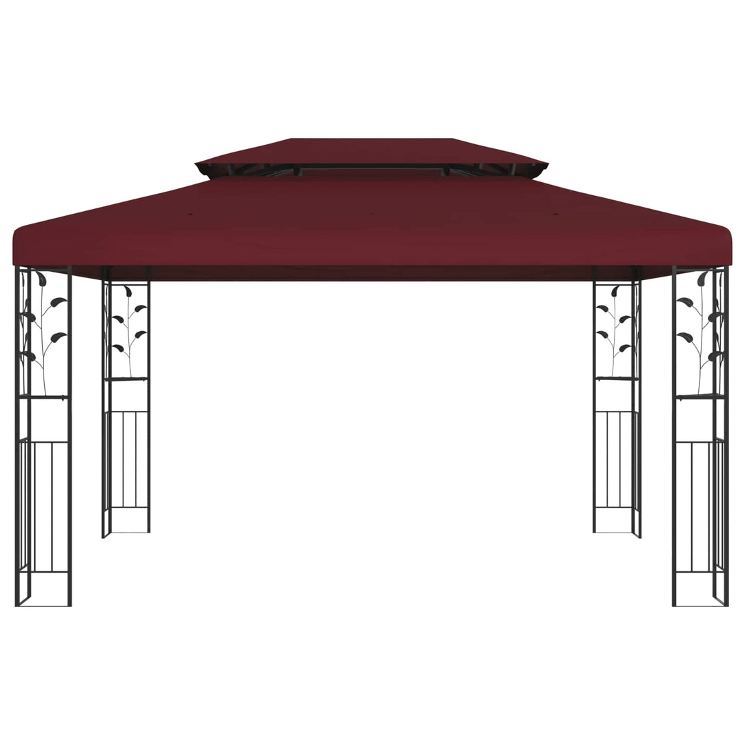 Pavillon 3,97 x 2,96 x 2,68 m Vinrød Polyester og Stål