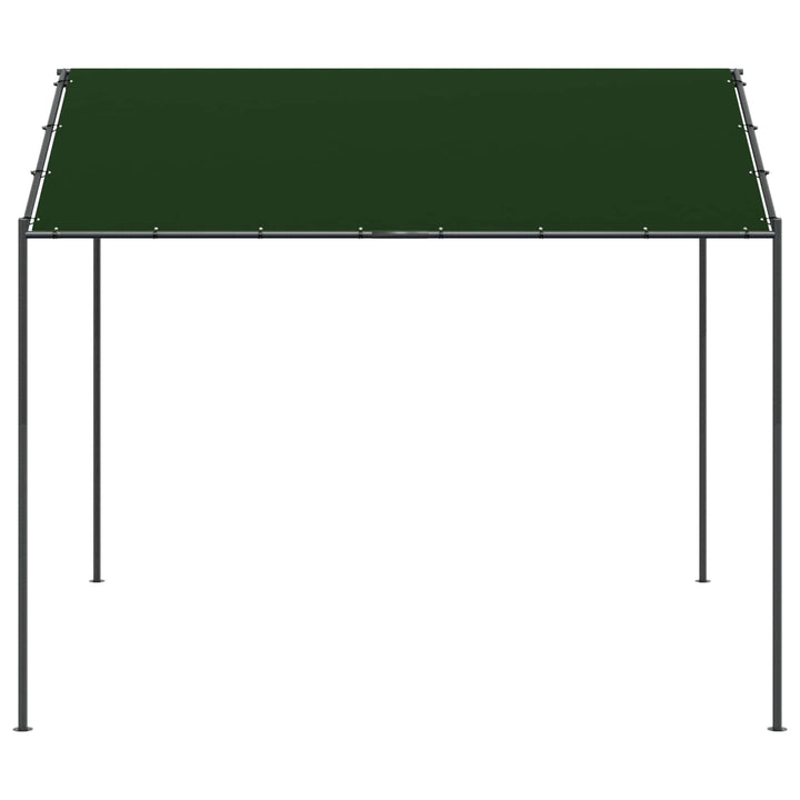 Pavillon 4 x 4 x 2,6 m Gråbrun Polyester og Stål