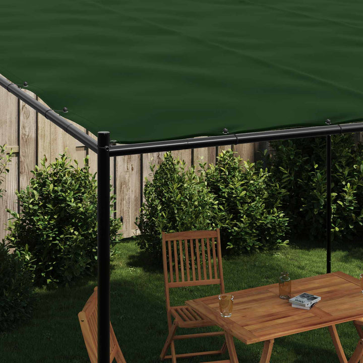Pavillon 4 x 3,98 x 2,67 m Grøn Polyester og Stål