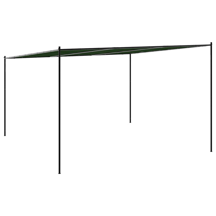 Pavillon 4 x 3,98 x 2,67 m Grøn Polyester og Stål