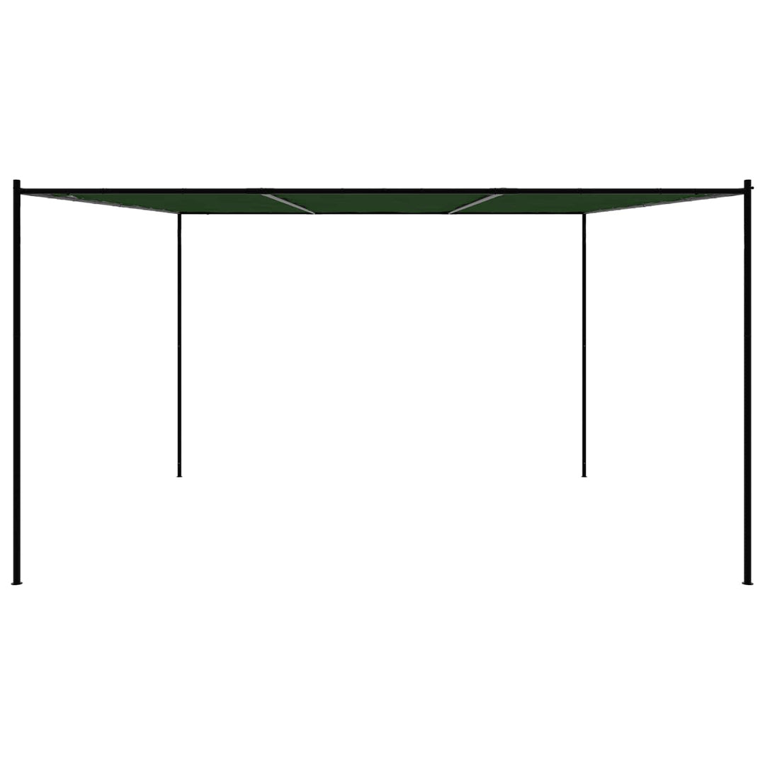 Pavillon 4 x 3,98 x 2,67 m Grøn Polyester og Stål