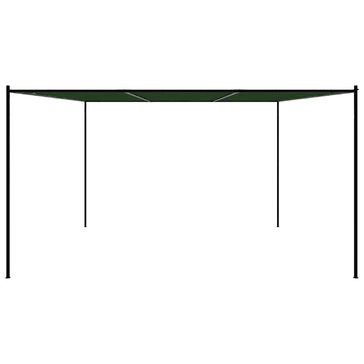 Pavillon 4 x 3,98 x 2,67 m Grøn Polyester og Stål