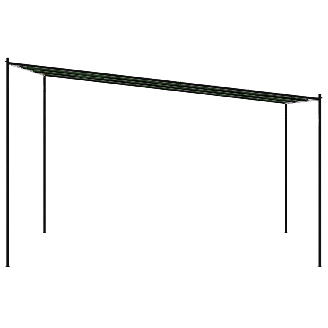 Pavillon 4 x 3,98 x 2,67 m Grøn Polyester og Stål