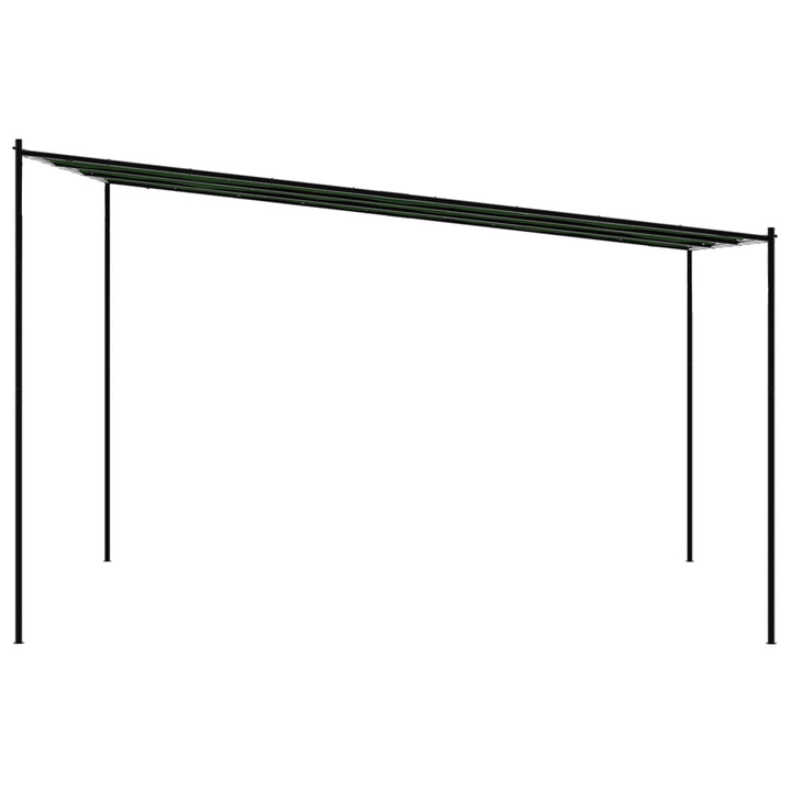 Pavillon 4 x 3,98 x 2,67 m Grøn Polyester og Stål