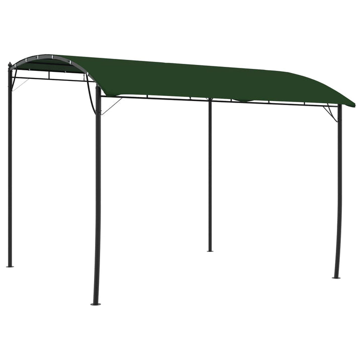 Pavillon 3 x 3 x 2,55 m Grøn Pulverlakeret stål og stof 180 gsm