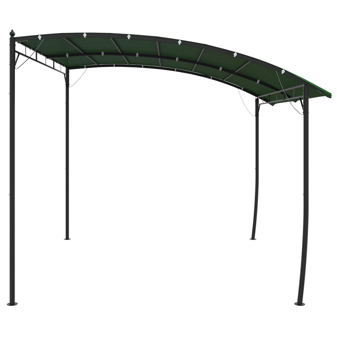 Pavillon 3 x 3 x 2,55 m Grøn Pulverlakeret stål og stof 180 gsm