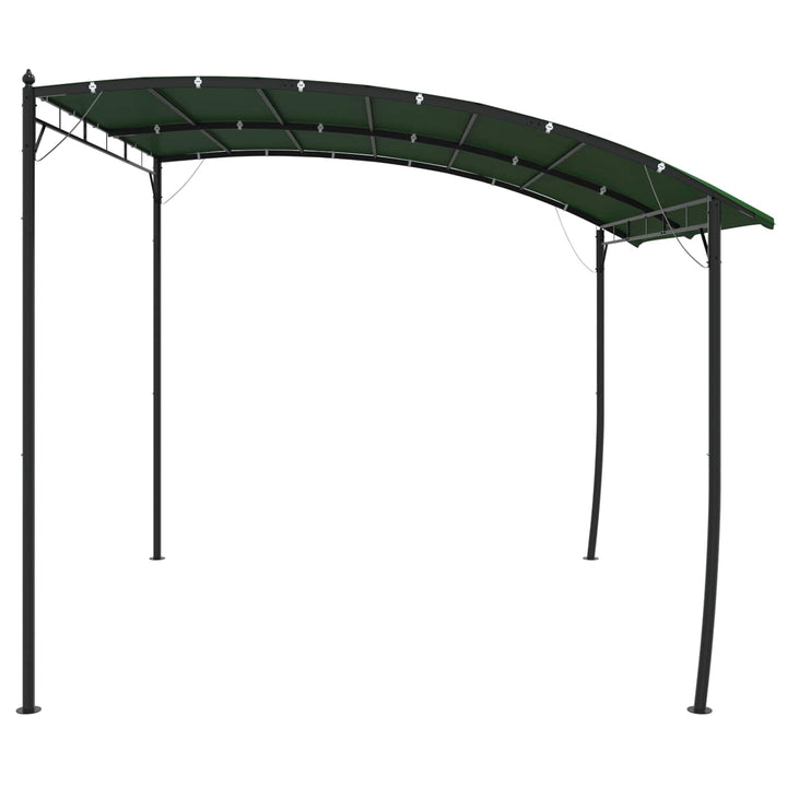 Pavillon 3 x 3 x 2,55 m Grøn Pulverlakeret stål og stof 180 gsm