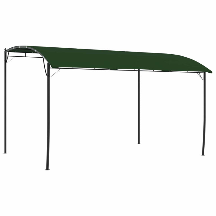 Pavillon 4 x 3 x 2,55 m Grøn Pulverlakeret stål og stof 180 gsm