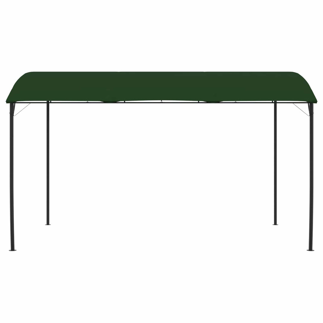 Pavillon 4 x 3 x 2,55 m Grøn Pulverlakeret stål og stof 180 gsm