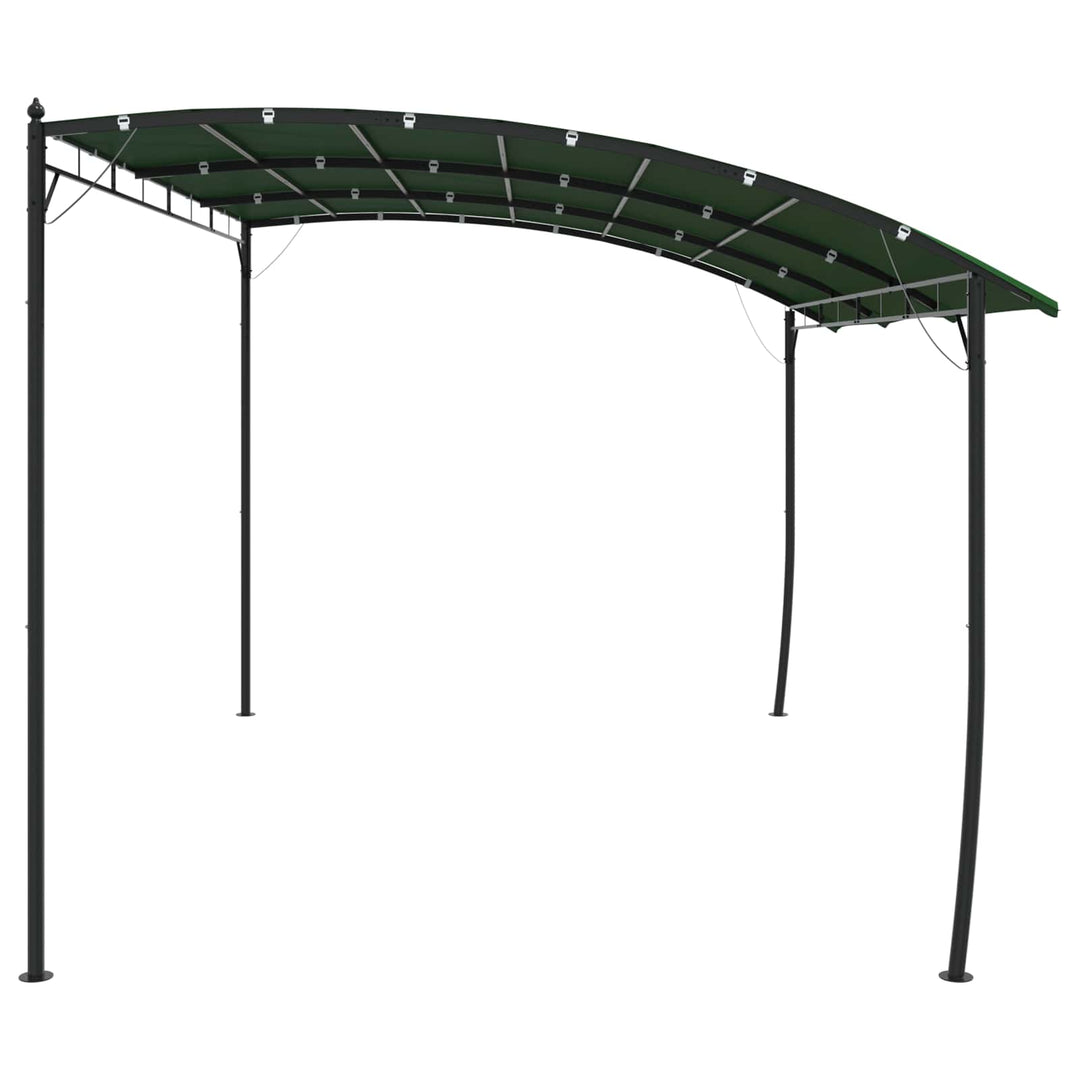 Pavillon 4 x 3 x 2,55 m Grøn Pulverlakeret stål og stof 180 gsm