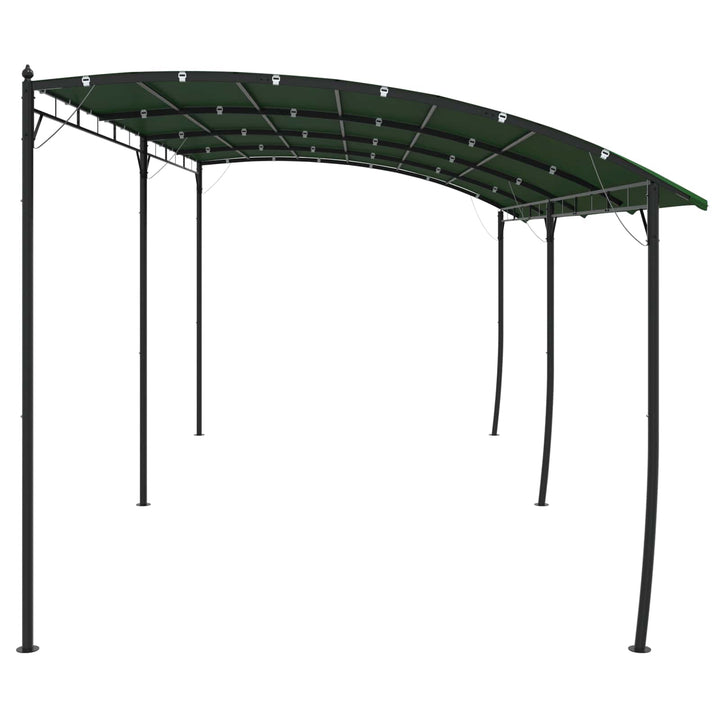 Pavillon 6 x 3 x 2,55 m Grøn Pulverlakeret stål og stof 180 gsm