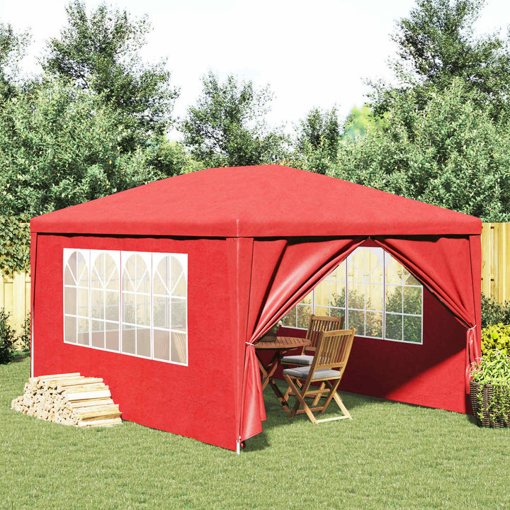 Party Tent 400 x 300 x 255 cm Rød PE og stål
