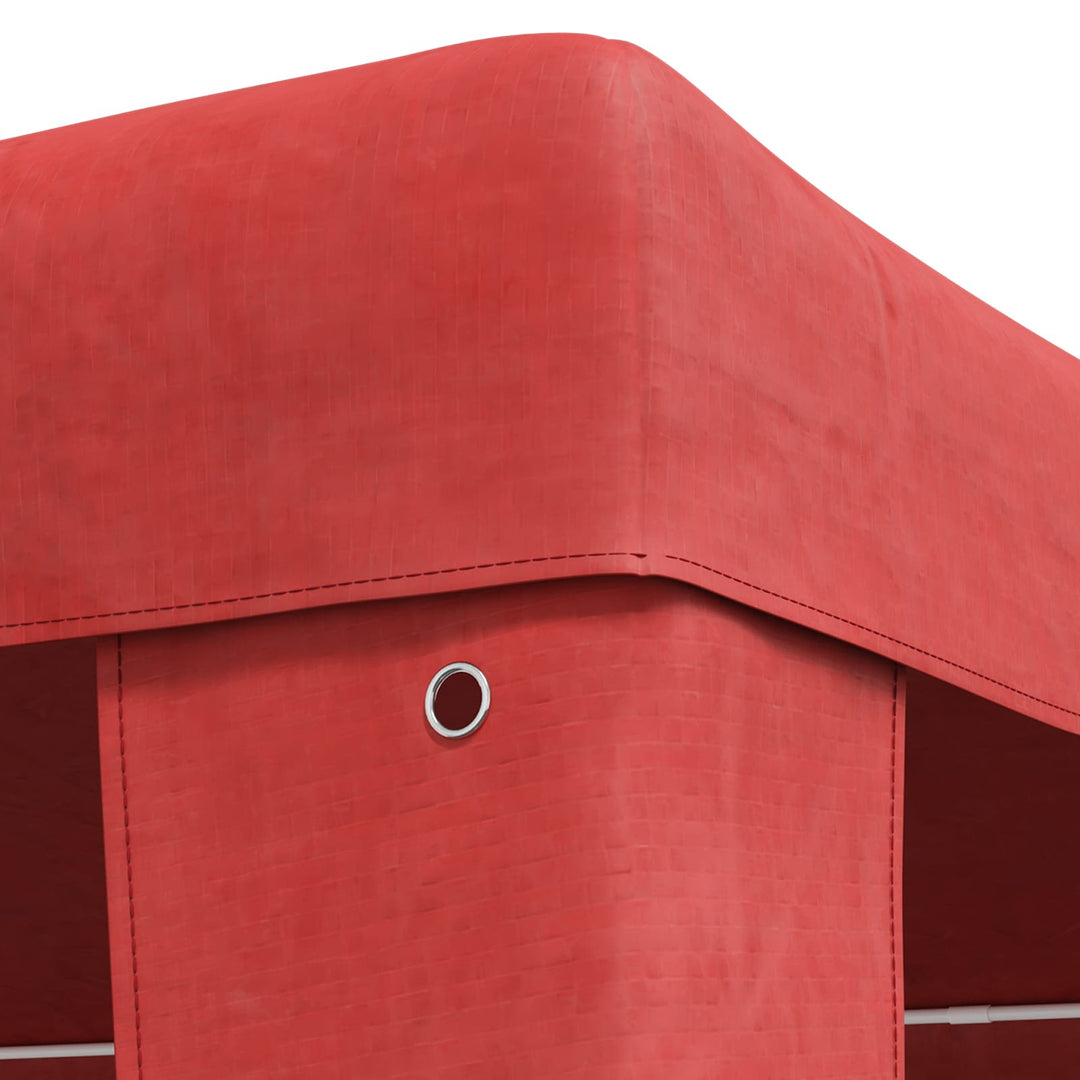 Party Tent Rød 600 x 300 x 255 cm PE og stål