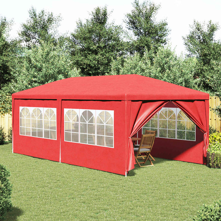 Party Tent 600 x 300 x 255 cm Rød PE og stål
