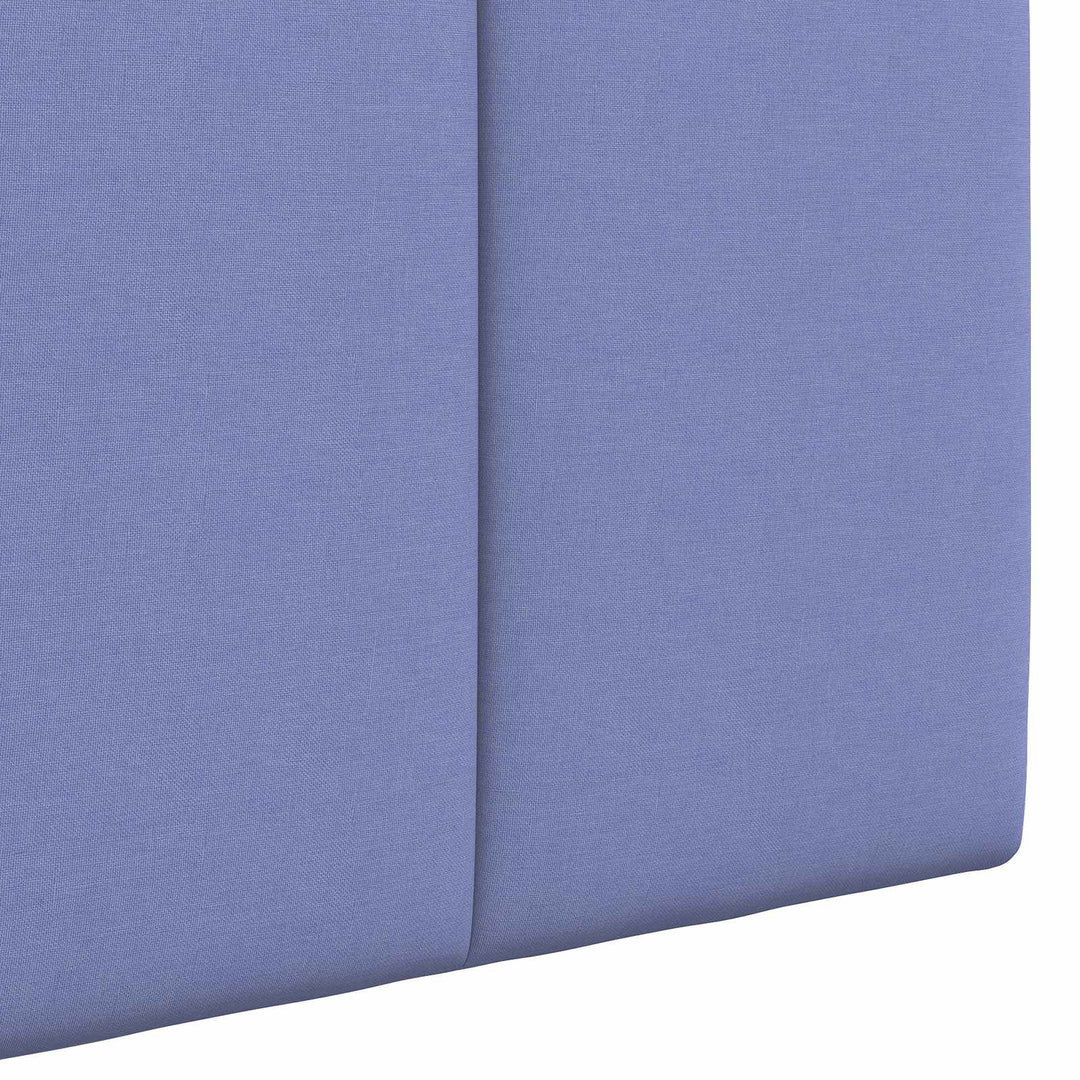 Hængende sengegavl Med LED-lys Jeans blå Stof