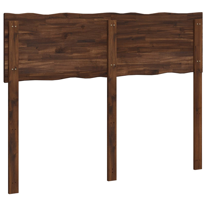 Sengegavl med naturkant ROSTOCK Mørk Brun 160 cm