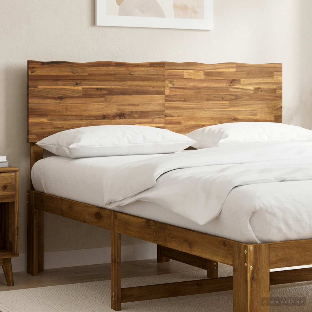 Sengegavl med naturkant ROSTOCK Naturfarvet 150 cm
