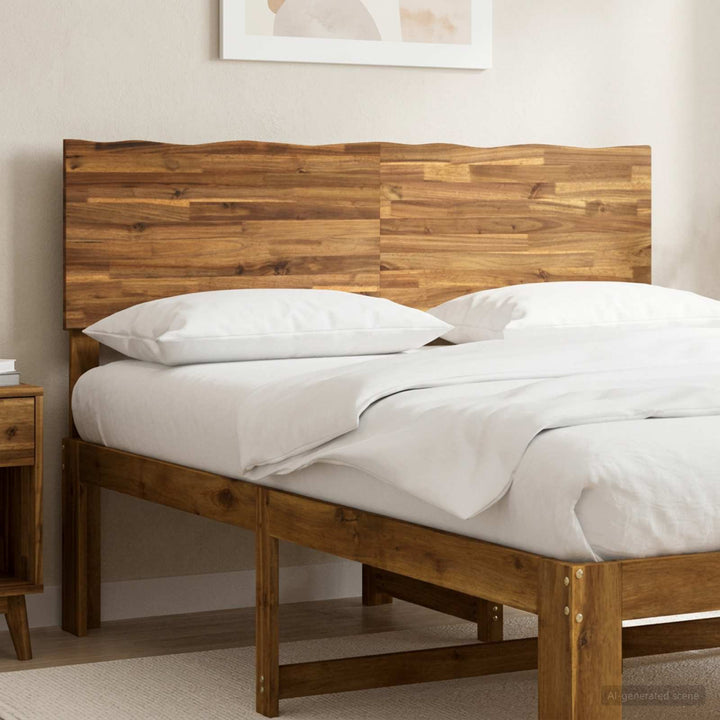 Sengegavl med naturkant ROSTOCK Naturfarvet 160 cm