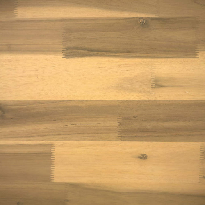Sengegavl med naturkant ROSTOCK Hvid 160 cm Massivt Akacietræ
