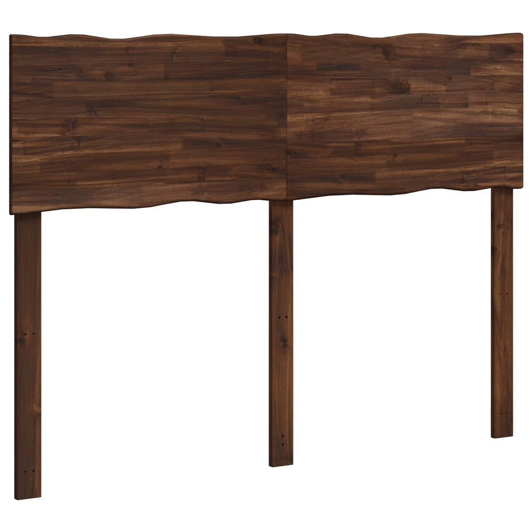Sengegavl med naturkant ROSTOCK Mørk Brun 120 cm