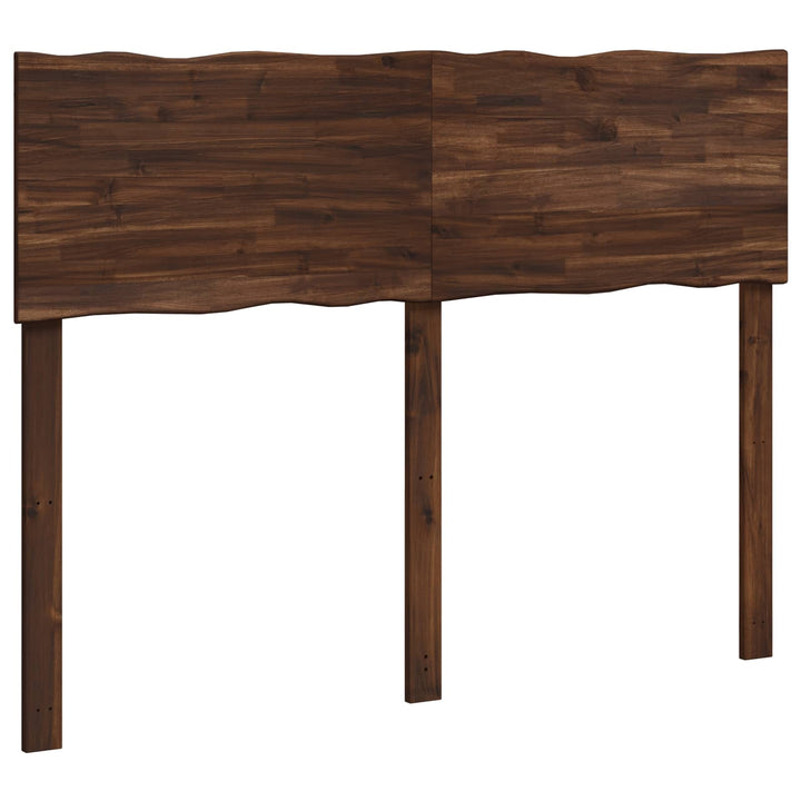 Sengegavl med naturkant ROSTOCK Mørk Brun 120 cm