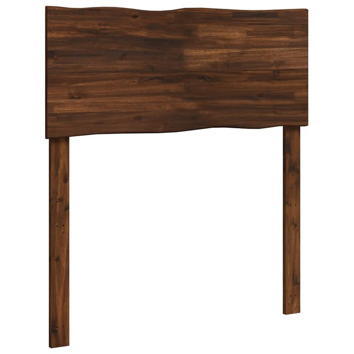 Sengegavl med naturkant ROSTOCK Mørk Brun 80 cm