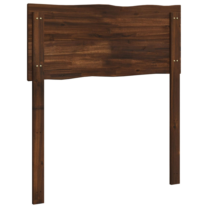 Sengegavl med naturkant ROSTOCK Mørk Brun 75 cm