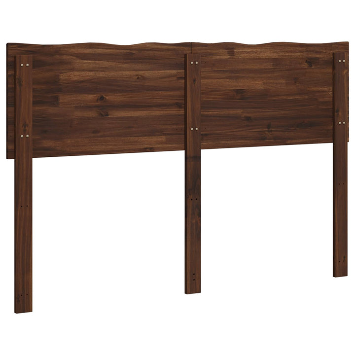 Sengegavl med naturkant ROSTOCK Mørk Brun 140 cm