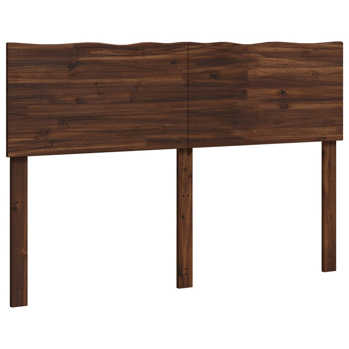 Sengegavl med naturkant ROSTOCK Mørk Brun 120 cm