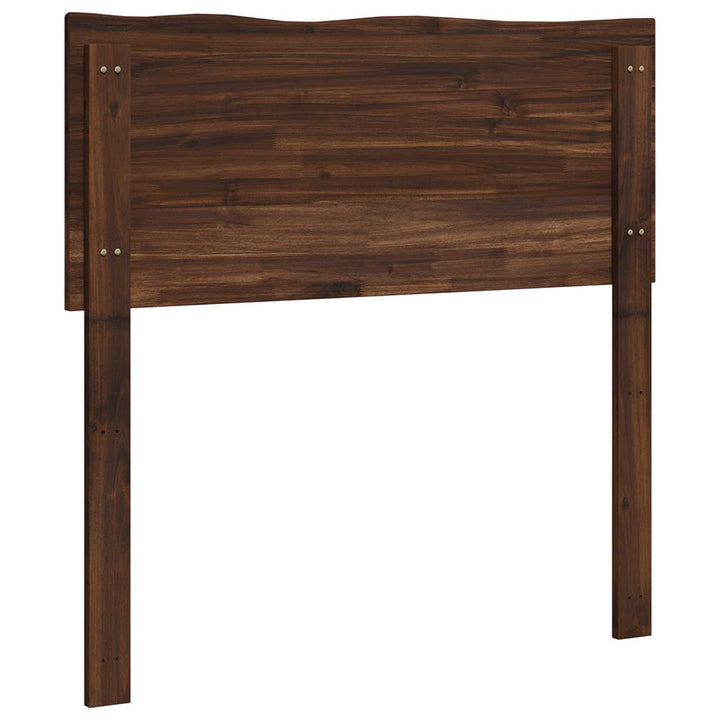 Sengegavl med naturkant ROSTOCK Mørk Brun 90 cm