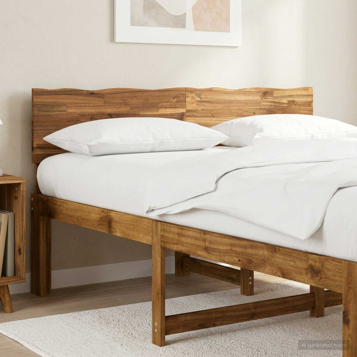 Sengegavl med naturkant ROSTOCK Naturfarvet 135 cm
