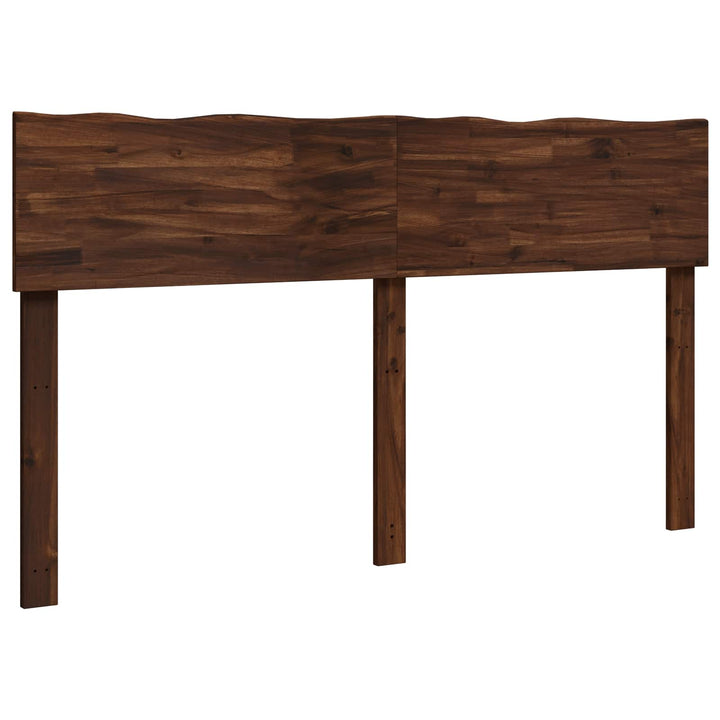 Sengegavl med naturkant ROSTOCK Mørk Brun 135 cm