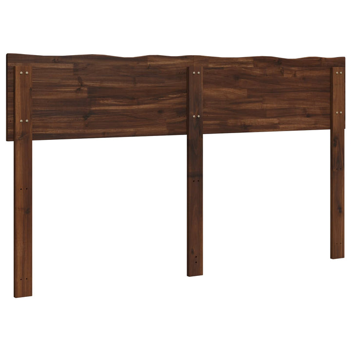 Sengegavl med naturkant ROSTOCK Mørk Brun 135 cm