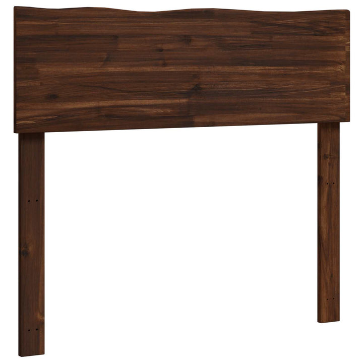 Sengegavl med naturkant ROSTOCK Mørk Brun 100 cm