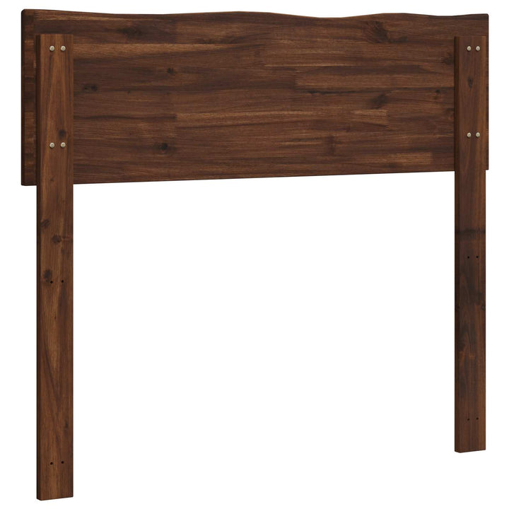 Sengegavl med naturkant ROSTOCK Mørk Brun 90 cm