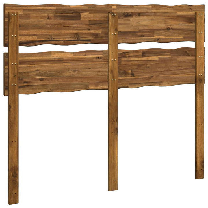 Sengegavl med levende kant ROSTOCK Naturfarvet 140 cm