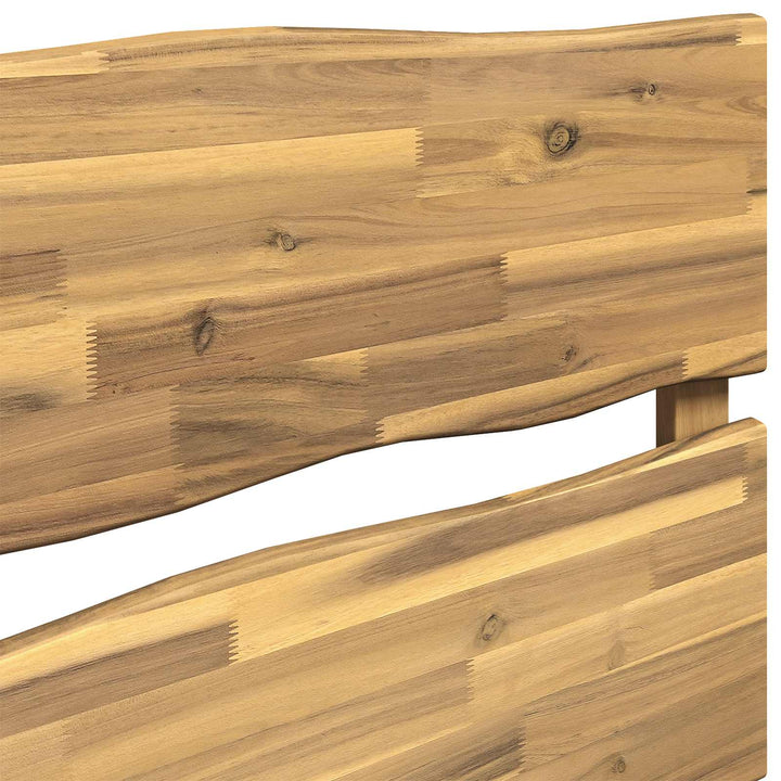 Sengegavl med levende kant ROSTOCK Hvid 140 cm