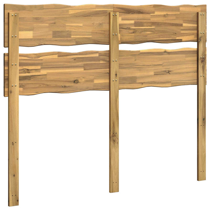 Sengegavl med levende kant ROSTOCK Hvid 140 cm