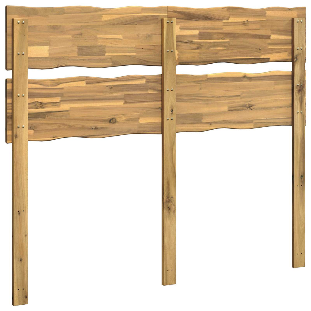 Sengegavl med levende kant ROSTOCK Hvid 135 cm