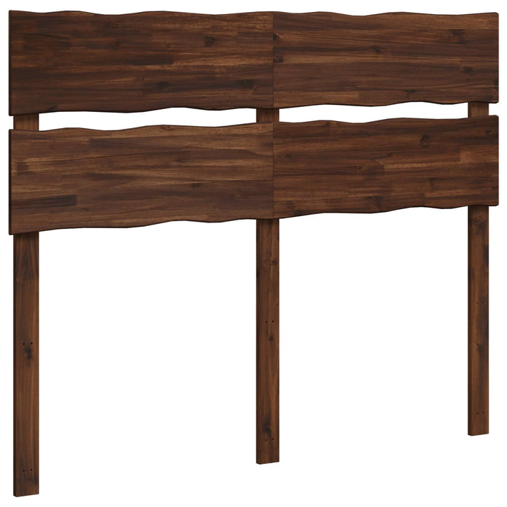 Sengegavl med naturkant ROSTOCK Mørk Brun 120 cm