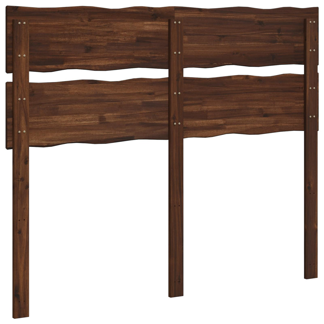 Sengegavl med naturkant ROSTOCK Mørk Brun 120 cm