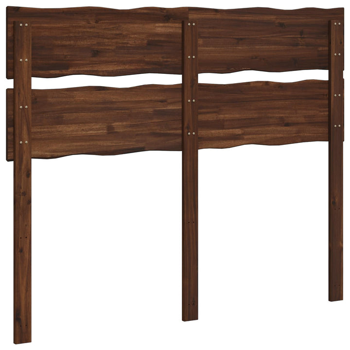 Sengegavl med naturkant ROSTOCK Mørk Brun 120 cm